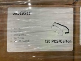 ( 1 ) BOX OF UNUSED MAGICARE...TECH...INDIVIDUALLY WRAPPED ANTI-FOG SAFETY GOGGLES, APPROX 120 PE...