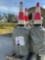 ( 1 ) STACK OF SAFETY TRAFFIC CONES, APPROX 15in X 27in, APPROX 20 CONES TOTAL