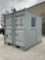 2024 9' STORAGE CONTAINER, 1 LOCKING WINDOW, 1 LOCKING SIDE DOOR, BARN DOORS, FORK POCKETS