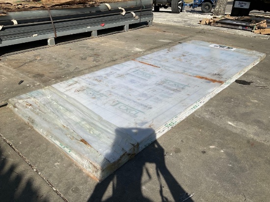 UNUSED POLYCARBONATE ROOF PANEL IN CLEAR, APPROX 35in X 8FT , APPROX 30 PANELS