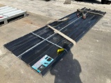 ( 1 ) STACK OF UNUSED METAL ROOF PANELS, APPROX 12FT L x 3FT W , APPROX QTY 70 PANELS