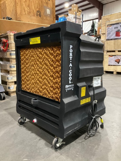 PORT A COLL PORTABLE EVAPORATIVE COLLING UNIT MODEL PACCYC02, APPROX 115 VAC, CYCLONE 2000 2 SPEED