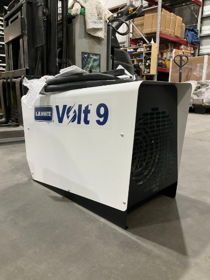 UNUSED L.B WHITE COMMERCIAL INDUSTRIAL MOVEABLE AIR HEATER MODEL CE9.0AWED40269S, PHASE 1, 240 VO...