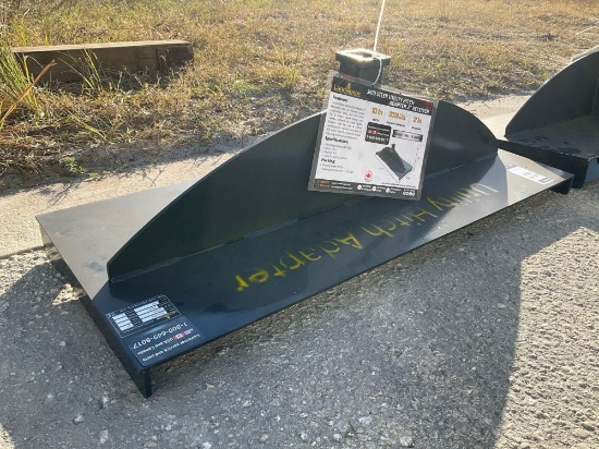 UNUSED 2024 UTILITY HITCH ADAPTER 2in RECEIVER MODEL UHA-16-3000G FOR UNIVERSAL SKID STEER...
