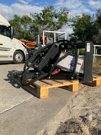 UNUSED 2024 LANDHONOR TREE PULLER ATTACHMENT MODEL TP2-13-08D FOR UNIVERSAL SKID STEER