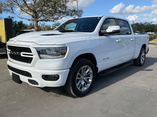 2023 RAM 1500 LARAMIE CREW CAB, GAS AUTOMATIC, 4WD, GVWR 7100LBS,... BACK UP CAMERA, ( 2 ) KEYS ,...