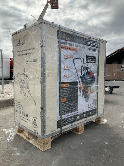 UNUSED LANDHONOR HEAVY DUTY CONCRETE FLOOR SAW MODEL LH-Q300H, GAS POWERED, APPROX BLADE SPEED 2950