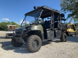 2011 POLARIS RANGER CREW ATV, GAS POWERED, MANUAL DUMP BED, HITCH, BILL OF SALE ONLY, RUNS & DRIVES