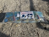 UNUSED HEAVY DUTY RATCHET STRAPS TIE DOWN STRAPS WITH DOUBLE J HOOKS, APPROX 10 TOTAL IN PACK