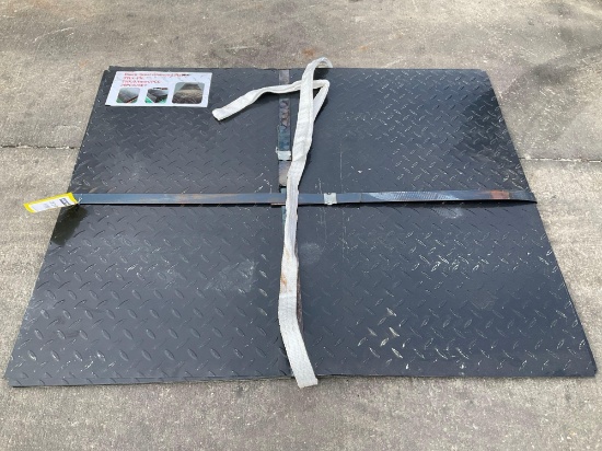 UNUSED STEEL DIAMOND PLATE, APPROX 3FT X 4FT , APPROX 20PCS IN SET