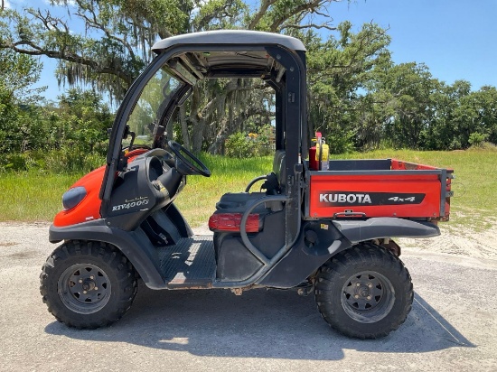 2016 KUBOTA RTV400CI UTV, GAS POWERED, 4x4, DUMP BED, HITCH, BILL OF SALE ONLY, RUNS AND DRIVES