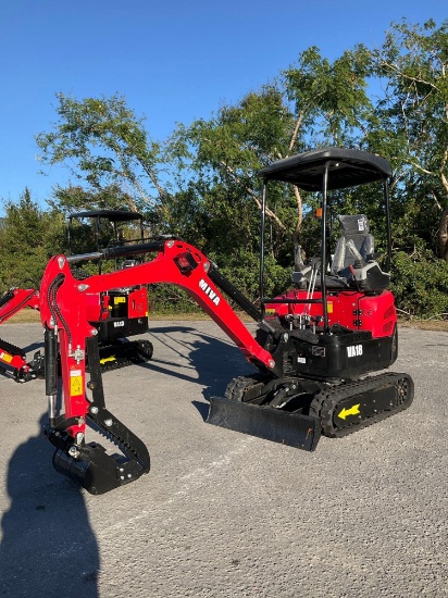 UNUSED 2024 MIVA CRAWLER EXCAVATOR MODEL VA18, DIESEL, RUBBER TRACKS, BUCKET WITH TEETH & THUMB A...