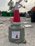 ( 1 ) STACK OF SAFETY TRAFFIC CONES, APPROX 16in X 27in, APPROX 15 CONES TOTAL