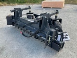 UNUSED 2024 LANDHONOR 72in POWER RAKE ATTACHMENT MODEL PR-12-72W FOR UNIVERSAL SKID STEER ( PLEAS...