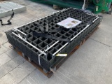 UNUSED METAL RAIL , APPROX 36in T x 72in W, APPROX QTY 40, WELDED 4in X 4in MESH PATTERN