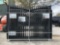 ( 1 ) SET UNUSED ALLMETAL 7FT x 20FT METAL FARM DRIVEWAY GATE MODEL K0720, DEER MOTIF STYLE,2