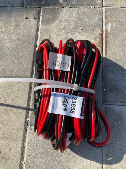 UNUSED HEAVY DUTY BOOSTER CABLES
