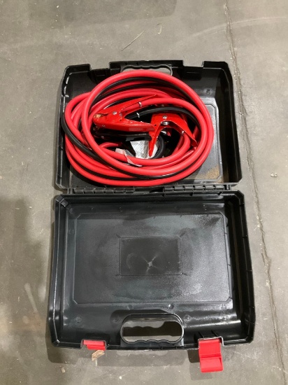 UNUSED BOOSTER CABLES, 25FT IN CARRY CASE