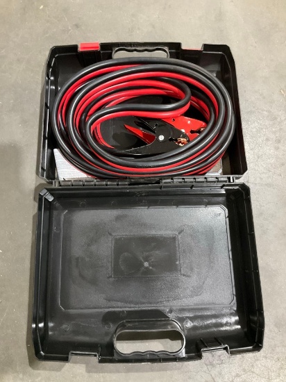 UNUSED BOOSTER CABLES, 25FT IN CARRY CASE