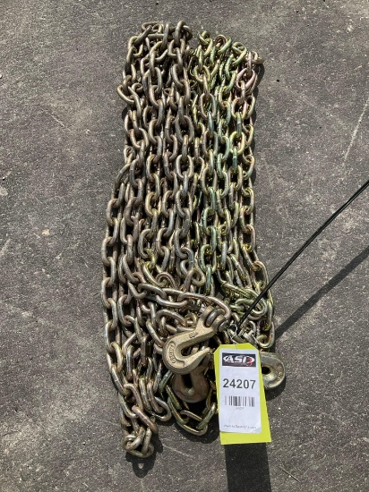 UNUSED ( 2 ) 20FT. 5/16 G70 CHAINS