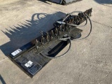 ( 1 ) UNUSED 2024 GIYI HEDGE TRIMMER ATTACHMENT MODEL GY-HT59 FOR SKID STEER, APPROX 67in L