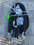 ( 1 ) BUNDLE OF UNUSED 2025 HYDRAULIC HOSES FOR EXCAVATOR, FITS 1-3TON EXCAVATOR
