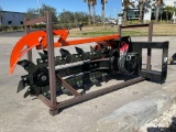 ( 1 ) UNUSED 2024 GIYI TRENCHER MODEL Y-D380 ATTACHMENT FOR UNIVERSAL SKID STEER (STOCK PHOTOS US...
