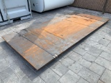 ( 2) 3/4in THICK STEEL ROD PLATE , APPROX 128 x 60