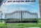 SET OF UNUSED CHERY INDUSTRIAL 20FT BI PARTING IRON GATES, 10FT EACH PIECE (20' TOTAL WIDTH). 2 PIE