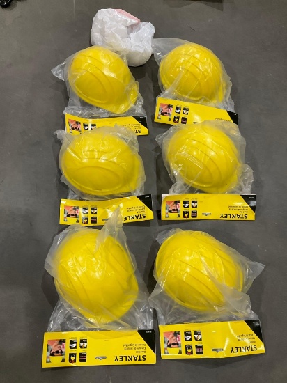 ( 6 ) UNUSED STANLEY HARD HATS
