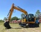 2018 JCB EXCAVATOR MODEL JZ141, DIESEL, ENCLOSED CAB, PUSH BLADE, METAL TRACKS, LOW HRS SHOWING