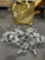 BAG OF ASSORTED ALUMINUM SPEED RAIL COUPLERS, APPROX 36 TOTAL IN BAG