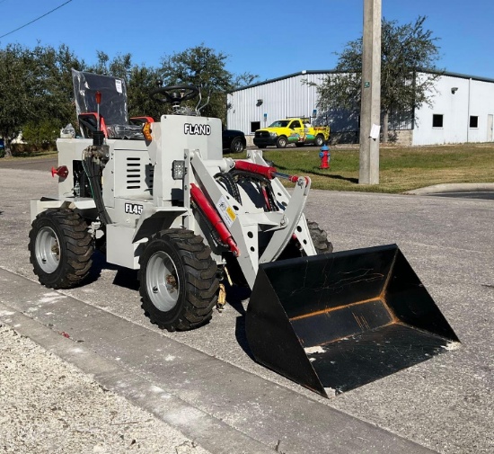 UNUSED 2024 FLAND FL45 WHEEL LOADER, GAS POWERED, BUCKET APPROX 40in W, 13HP, RUNS & OPERATES