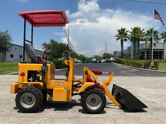 2024 FLAND FL45 WHEEL LOADER, GAS POWERED, BUCKET APPROX 40in W, RUNS & OPERATES