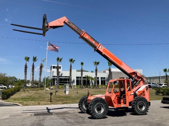 2014 JLG SKYTRAK TELEHANDLER MODEL 8042, CUMMINS DIESEL, APPROX MAX CAPACITY 8,000 LBS