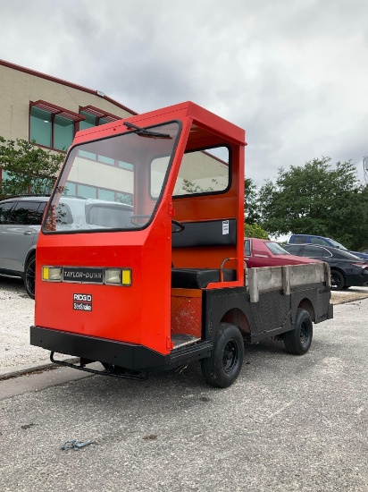 TAYLOR DUNN UTILITY CART MODEL B2-48,ELECTRIC, APPROX 36V, APPROX RATED CAPACITY 3000LBS,BILL OF ...