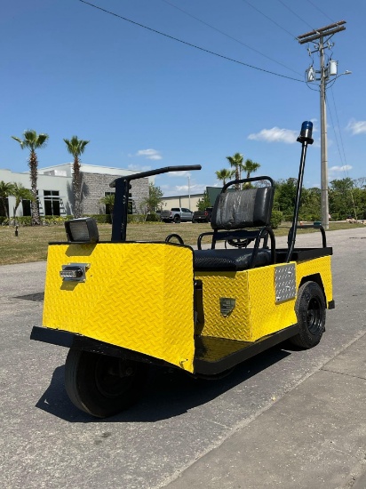 EZGO TEXTRON XI-835S, ELECTRIC, APPROX 24V, NEW BATTERY, APPROX RATED CAPACITY 550LBS, BILL OF SALE