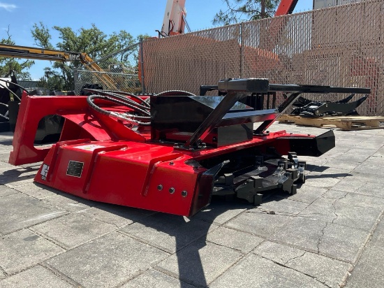 UNUSED 2025 GIYI DISC MULCHERATTACHMENT MODEL GY X-DM43 FOR SKID STEER, APPROX WORKING WIDTH 43in
