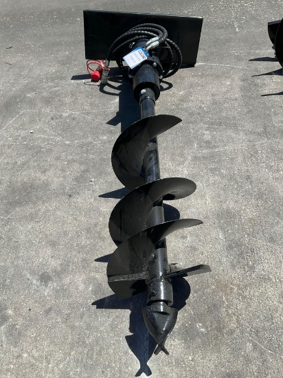 UNUSED AUGER ATTACHMENT FOR MINI SKID STEER, APPROX 12in DIA