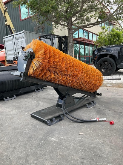 ( 1 ) UNUSED 2025GIYI SWEEPERMODEL GY-SE61 FOR SKID STEER, APPROX 61in WORKING WIDTH