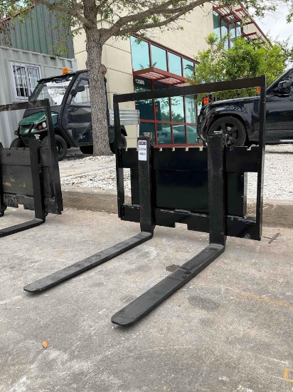 UNUSED 2025 FORKS ATTACHMENT FOR MINI SKID STEER, FORKS APPROX 25in W