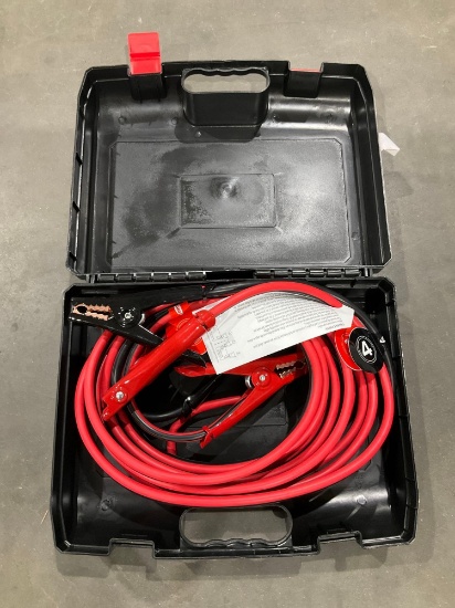 UNUSED BOOSTER CABLE IN CARRY CASE, 25FT, 4 GAUGE