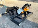 UNUSED 2025 AUGER DRIVE & BIT ATTACHMENT MODEL ADB-13-1218R FOR UNIVERSAL SKID STEER, 12in & 18in...