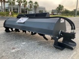 UNUSED 2025 WOLVERINE TILLER ATTACHMENT MODEL TL-12-72W FOR UNIVERSAL SKID STEER, APPROX 72in W (...