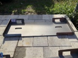 UNUSED 2025 MOUNTING PLATE FOR SKID STEER, APPROX 45in W