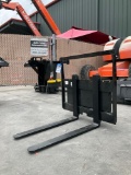 UNUSED 2025 FORKS ATTACHMENT FOR MINI SKID STEER, FORKS APPROX 25in W