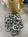 BAG OF ASSORTED SHACKLES, APPROX 17TOTAL IN BAG