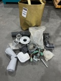 BAG OF ASSORTED ALUMINUM SPEED RAIL COUPLERS, APPROX 15TOTAL IN BAG