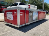 UNUSED CHERY SINGLE TRUSS STORAGE SHELTER MODEL S203012R, APPROX 20FT W x 30FT L x 12FT H, GREATE...