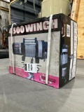 UNUSED WOOD POWER 4500 LBS WINCH, CLEVIS HOOK/PULLEY INCLUDED